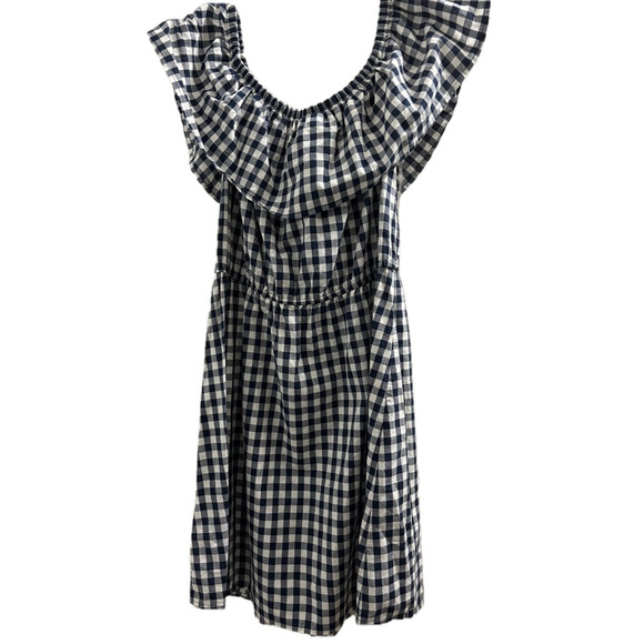 SO 100% Cotton Blue and White Off-the-Shoulder Sundress
Size XLarge - Picture 6 of 6